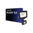 Noxion LED Floodlight Beamy G3.1 Zwart 20W 2200lm 100D - 840 Koel Wit | IP44 - Bewegings- en Lichtsensor - Symmetrisch 